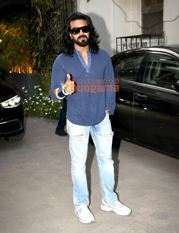 photos ram charan snapped at hakims aalim salon 1