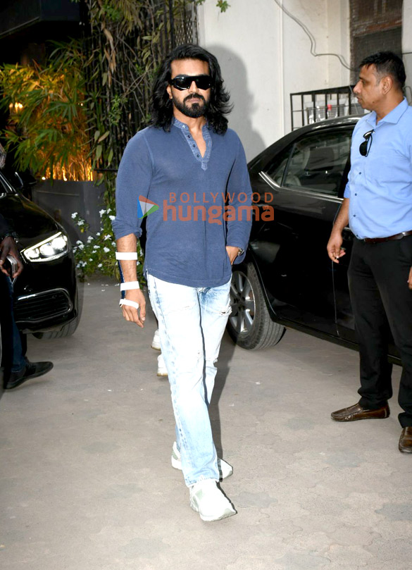 photos ram charan snapped at hakims aalim salon 2
