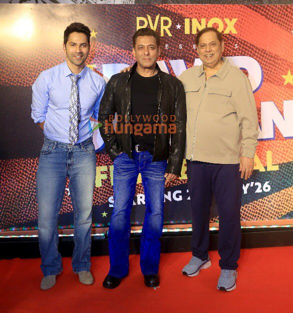 Photos: Salman Khan, Varun Dhawan, David Dhawan and others snapped at the David Dhawan Film Festival Photos: Salman Khan, Varun Dhawan, David Dhawan and others snapped at the David Dhawan Film Festival