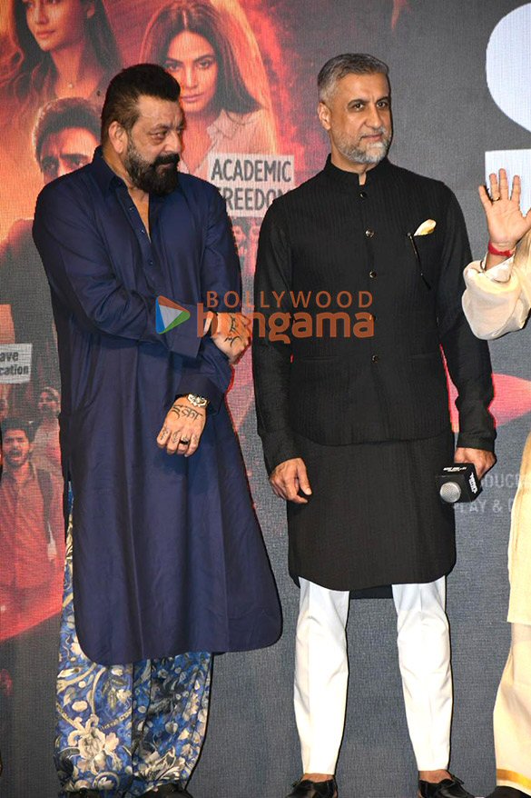 photos sanjay dutt nitu chandra srivastava tridha choudhary and others snapped at trailer launch of aakhri sawal 8
