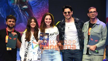 Photos: Sidharth Malhotra, Tamannaah Bhatia, Ektaa R Kapoor and Arunabh Kumar snapped at the unveiling of Vvan’s comic book at the Comic Con India in Mumbai