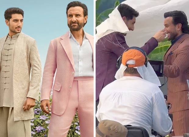 Saif Ali Khan and Ibrahim Ali Khan as the quirky father-son duo crack up in viral BTS video