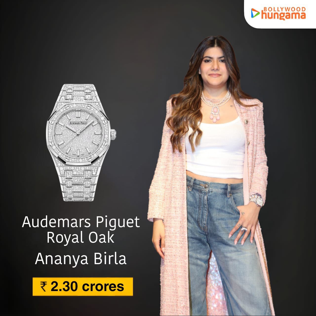 Ananya Birla turns heads at Bollywood Hungama Style Icon Awards 2026 with Rs. 2.30 crore watch and chic pastel ensemble