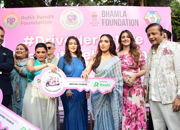 भूमि पेडनेकर, नूपुर सेनन और अमृता फड़नवीस गुलाबी ई-रिक्शा के साथ 1,000 महिलाओं का समर्थन करने के लिए भामला फाउंडेशन की 'ड्राइव हर फ्यूचर' पहल में शामिल हुईं