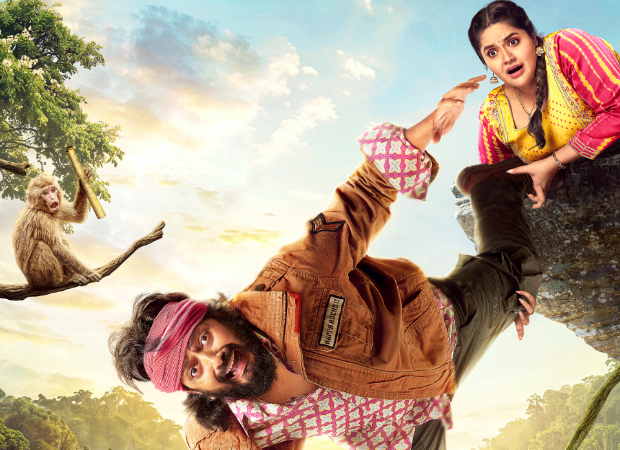 Dhamaal 4 'Saree' şarkı lansmanı, Riteish Deshmukh, Anjali Anand, pembe sareeler.
