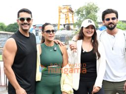 Photos: Neha Dhupia, Angad Bedi, Sonakshi Sinha, and Zaheer Iqbal snapped shooting the Double Date episode
