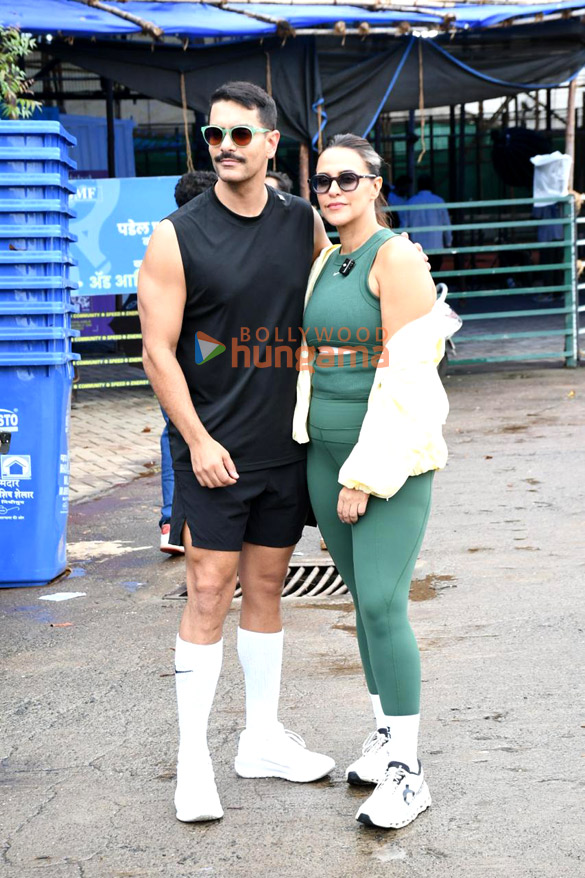 photos neha dhupia angad bedi sonakshi sinha and zaheer iqbal snapped shooting the double date episode 6