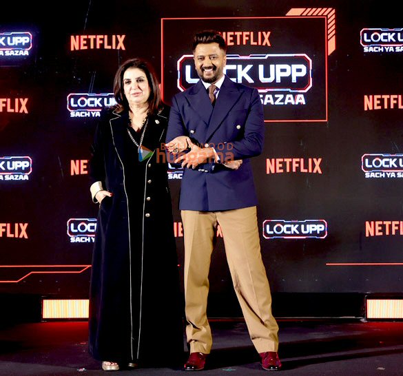 photos riteish deshmukh ektaa r kapoor and team attend netflixs lock upp sach ya sazaa launch event 4