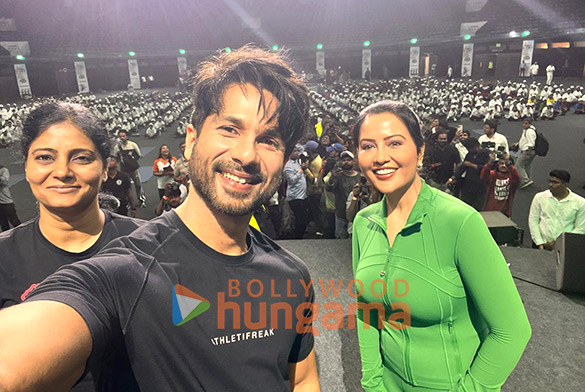 photos shahid kapoor sreeleela amruta fadnavis and others snapped at the international yoga day 26 celebrations 1