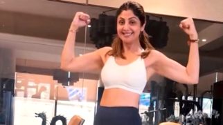 Shilpa Shetty flexing her flexibility