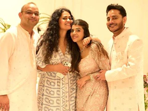 EXCLUSIVE: Tanishk Bagchi gets engaged to Payal Dangodra in a close-knit ceremony at Mahaveer Jain’s home; Amruta Fadnavis attends