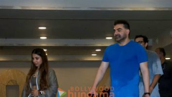 Photos: Arbaaz Khan and Sshura Khan snapped in Bandra