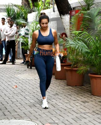 Photos: Malaika Arora snapped outside a gym in Bandra