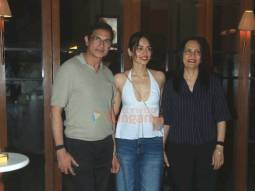 Photos: Manushi Chhillar snapped with her parents at Gigi restaurant in Bandra