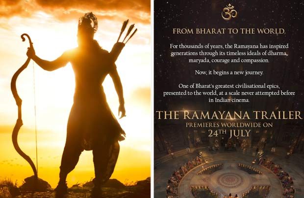 Ranbir Kapoor starrer Ramayana trailer to launch Worldwide on July 24