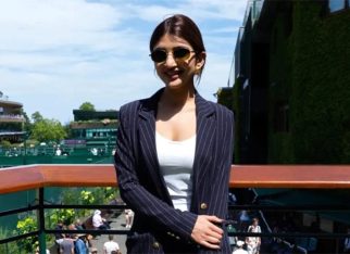 Sreeleela serves power dressing goals in navy pinstripe suit at Wimbledon 2026