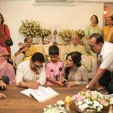 Inside Aamir Khan and Gauri Spratt’s wedding: FIRST photo shows actor signing marriage registry