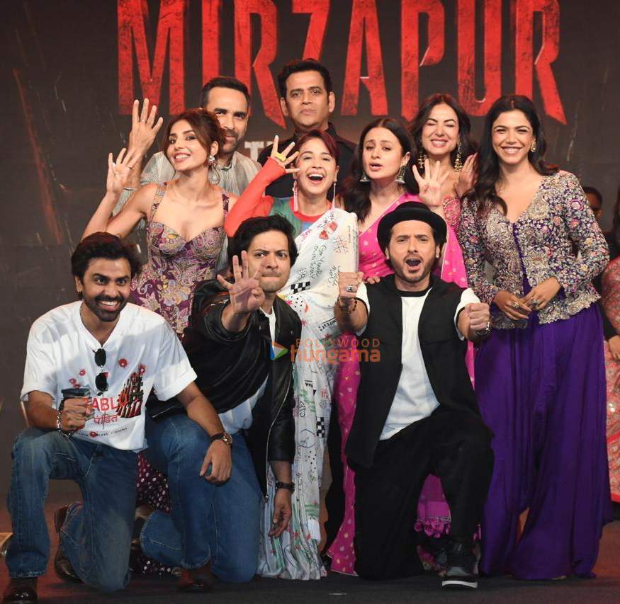 photos ali fazal divyenndu pankaj tripathi shweta tripathi rasika dugal and others grace the album launch of mirzapur the movie 26