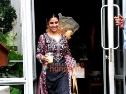 Photos: Nimrat Kaur snapped outside a cafe in Bandra