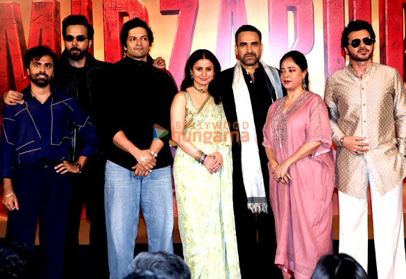 photos pankaj tripathi ali fazal shweta tripathi farhan akhtar ritesh sidhwani sonal chauhan divyenndu abhishek banerjee and rasika dugal snapped at the trailer launch of mirzapur 4
