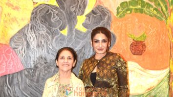 Photos: Raveena Tandon inaugurates veteran artist Kiran Chopra’s exhibition
