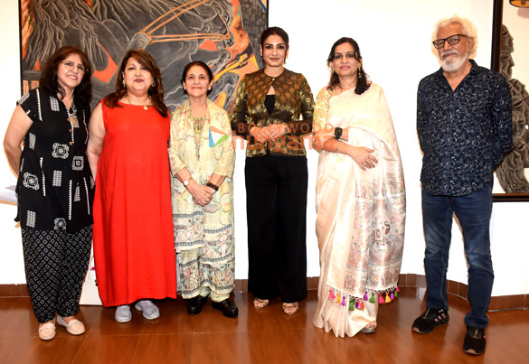 photos raveena tandon inaugurates veteran artist kiran chopras exhibition 6