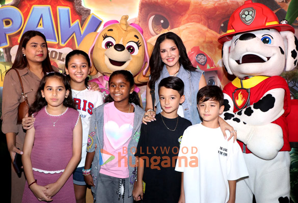 photos sunny leone and others grace the special screening of paw patrol the dino movie 5