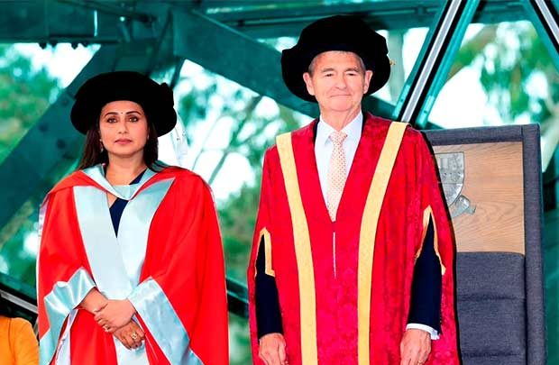 Rani Mukerji becomes second Indian film personality after Shah Rukh Khan to receive La Trobe Honorary Doctorate