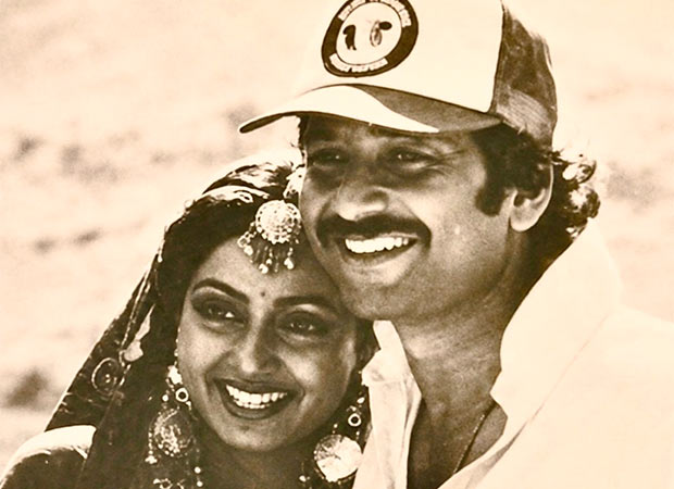 Yönetmen Shekhar Kapur ve efsanevi oyuncu Sridevi, Mr India setinde