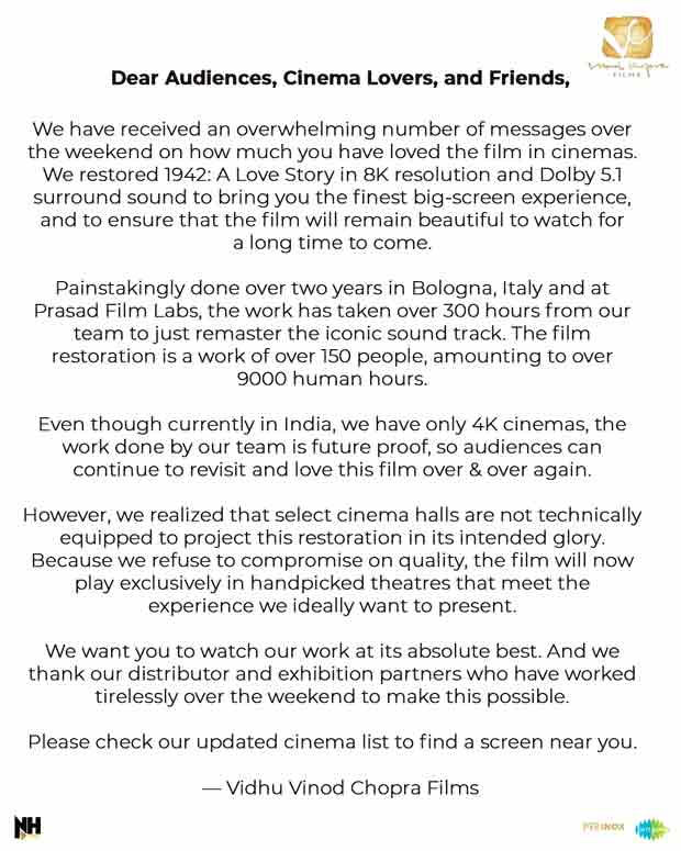 A Love Story gets limited theatrical run after makers flag technical issues at certain cinemas