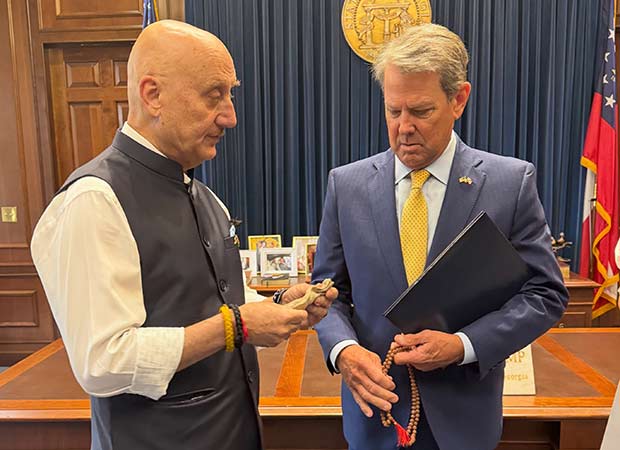 Anupam Kher receives commendation from Georgia governor for contributions to cinema, education and arts: “I will cherish this moment”