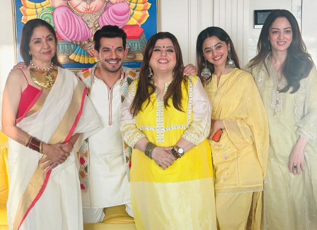 Neena Gupta drops photos with ‘Chumbak Gang’ at the Ganpati celebrations hosted by Arjun Bijlani; see pics
