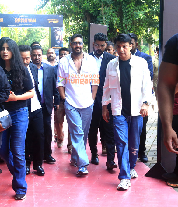 photos ajay devgn shriya saran tabu and others grace the trailer launch of drishyam the conclusion in goa 6