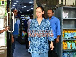 Photos: Dia Mirza snapped outside a store in Khar
