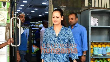 Photos: Dia Mirza snapped outside a store in Khar