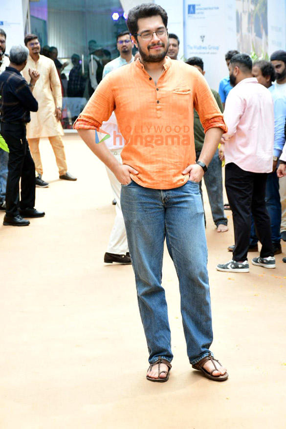 photos junaid khan snapped at bhumi pooja of a building in pali hill 6