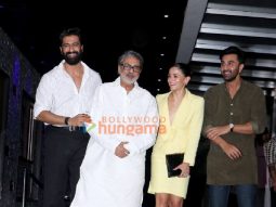 Photos: Love & War team Sanjay Leela Bhansali, Ranbir Kapoor, Alia Bhatt and Vicky Kaushal snapped in Bandra
