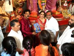 Photos: Mukesh Ambani and family visit Lalbaug to seek blessings of Lalbaugcha Raja