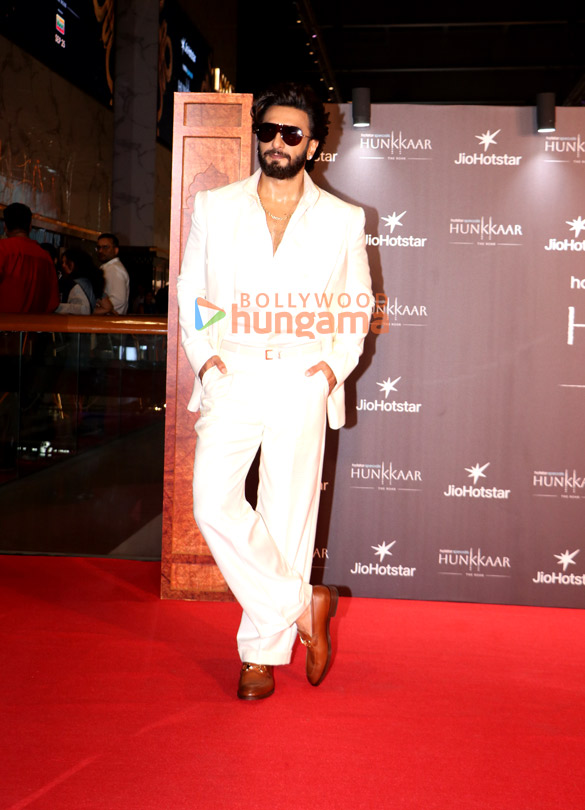 photos ranveer singh fatima sana shaikh sidhant gupta and others grace the screening of hunkkaar the roar 7