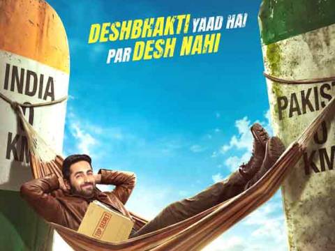 Ayushmann Khurrana literally hangs between India and Pakistan in quirky first poster of Udta Teer; film to release on October 9