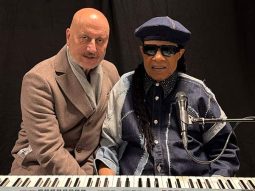 Anupam Kher meets Stevie Wonder in Stockholm, calls the singer’s warmth and kindness “profound”