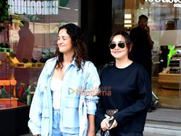 Photos: Neha Sharma and Aisha Sharma snapped outside a mall in Bandra