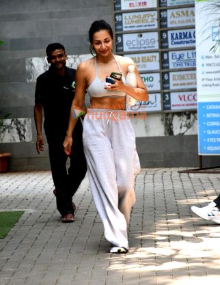 Photos: Malaika Arora snapped outside a gym in Santacruz