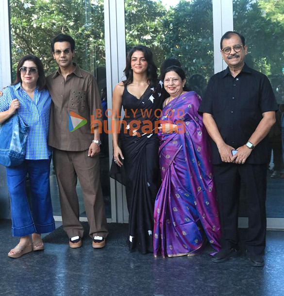 Photos: Rajkummar Rao, Wamiqa Gabbi, Ujjwal Nikam and Farah Khan snapped promoting Prahaar Photos: Rajkummar Rao, Wamiqa Gabbi, Ujjwal Nikam and Farah Khan snapped promoting Prahaar