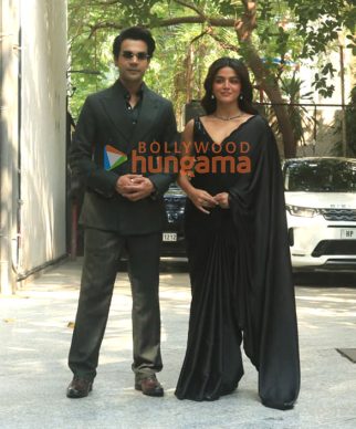 Photos: Rajkummar Rao, Wamiqa Gabbi snapped promoting Prahaar outside Maddock office in Santacruz