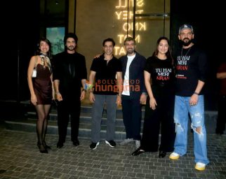 Photos: Sonakshi Sinha, Zaheer Iqbal, Vishal Rana and Karan Rawal attend the screening of their film Tu Hai Meri Kiran