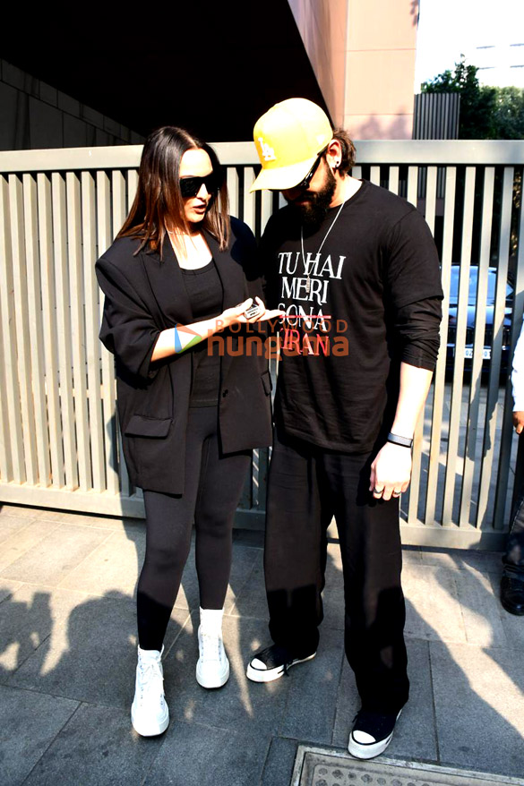 photos sonakshi sinha and zaheer iqbal snapped promoting their film tu hai meri kiran 2