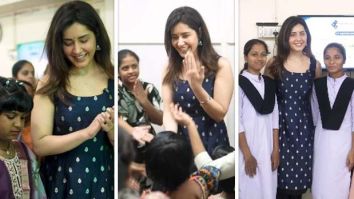 Raashii Khanna celebrates Dussehra with children at NGO, shares heartfelt note on the joy of reading