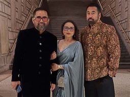 Rani Mukerji poses with Kal Penn at Sabyasachi’s star-studded Diwali reception at The Met in New York