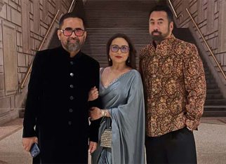 Rani Mukerji poses with Kal Penn at Sabyasachi’s star-studded Diwali reception at The Met in New York